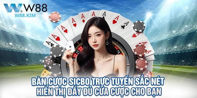 Bàn cược Sicbo trực tuyến sắc nét hiển thị đầy đủ cửa cược cho bạn.
