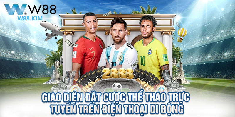 Giao diện đặt cược thể thao trực tuyến trên điện thoại di động