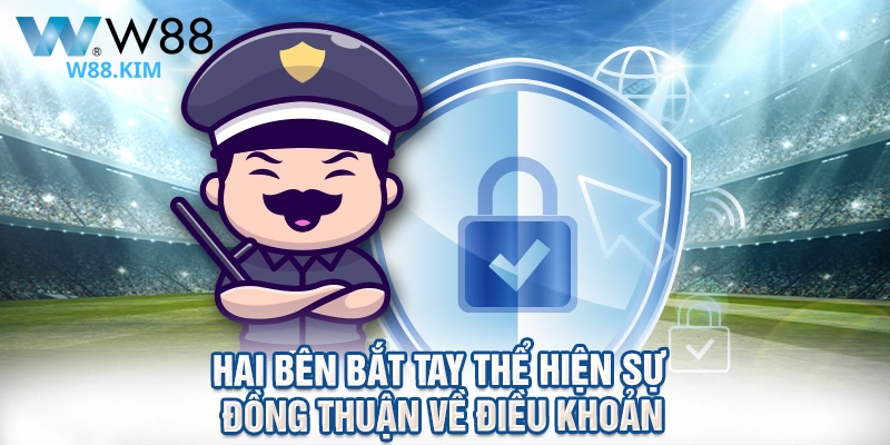 Hai bên bắt tay thể hiện sự đồng thuận về điều khoản